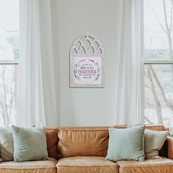 Soffee Design Lavender Wall Art Fake Window Frame Decoration 14"x22" NEW (H007) - Picture 5 of 7